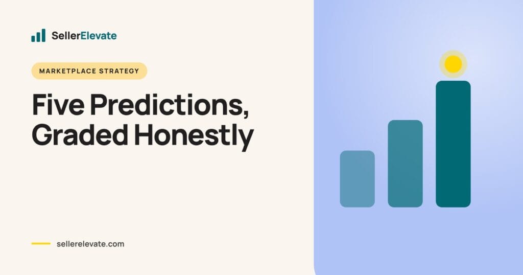 Scorecard cover with bar chart motif and the stat: Amazon advertising revenue reached $69.7 billion in 2025