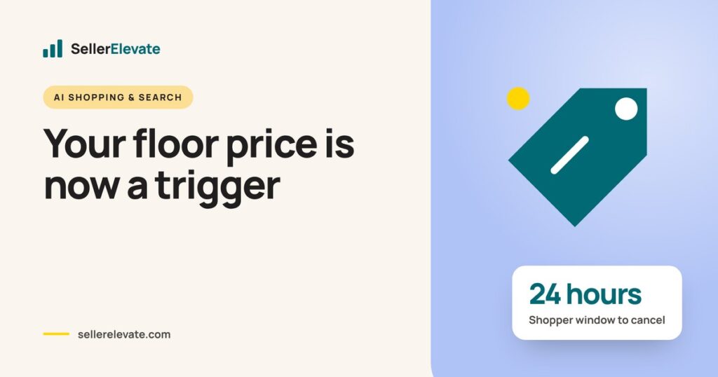 Price tag graphic showing an Amazon Auto Buy target price triggering an automatic order